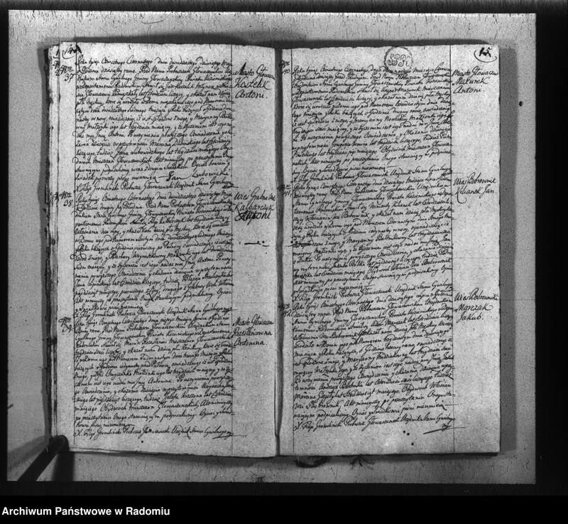 image.from.unit.number "Księga urzędnika stanu cywilnego parafii Głowaczew do zapisywania akt 1814 roku"