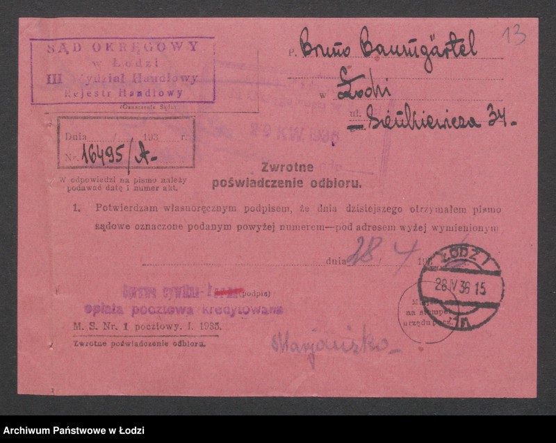 Obraz 15 z jednostki "Bruno Baumgärtel – przedstawicielstwo handlowe"