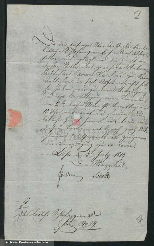 Obraz 3 z jednostki "[Korespondencja cechowa z różnymi władzami i pokwitowania uiszczonych opłat]"