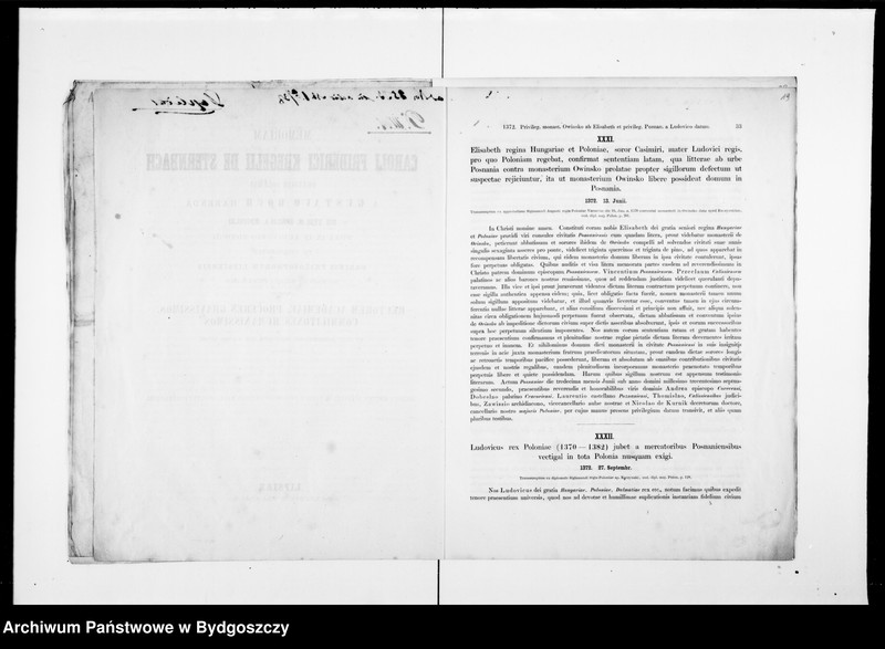 image.from.unit.number "Lateinische Urkunden Posener Städte. Hersg. von Heinrich Wuttke [1310-1425] - Memoriam Friderici Augusti Guilebmi Spotonii professoris olim lipsiensis Oratione de Gordianis Imperatoribus Romanis ab Aemilio Müllero pf. dr A.L.M habende die XXI M. Januarii A. 1861 ... Heinrich Wuttkie Specimen II Codicis Diplomatici Urbium Magni Ducatus Posnaniensie"