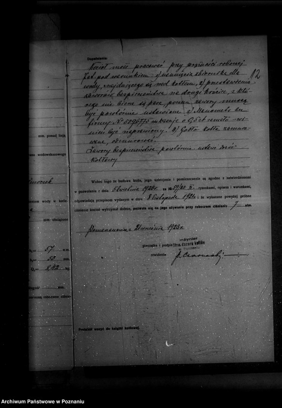 Obraz 16 z jednostki "Mleczarnia dr J. Jackowskiego w Pomarzanowicach powiat poznański nr woj. kotła 101"