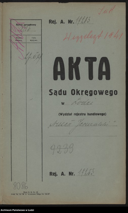 Obraz 2 z jednostki "Nusen Jeruzalski – magazyn gotowych ubrań w Brzezinach"