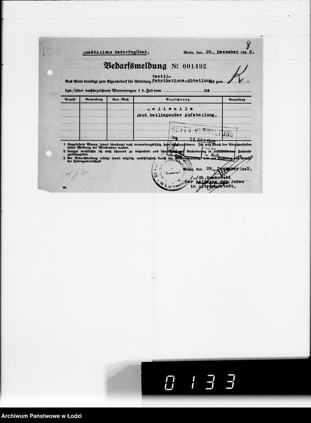 Obraz 12 z jednostki "Lumpen gegen Zellwolle [dostawa z Getta]"