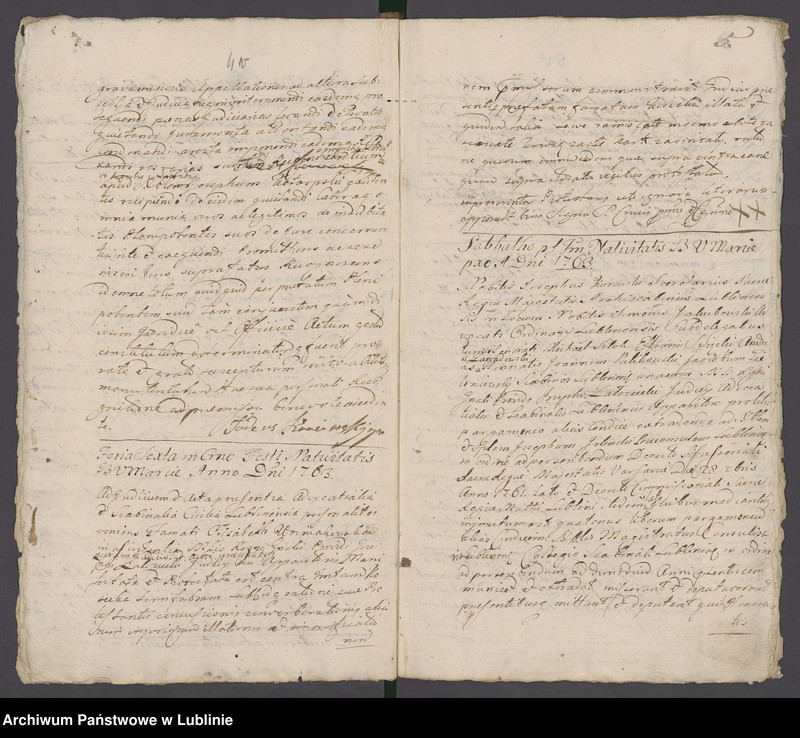 Obraz 7 z jednostki "Acta iudicii advocatialis et scabinalis civitatis SRM Lublinensis donationum, inscriptionum, roborationum, cessionum, oblatarum, relationum, manifestationum ac aliarum"