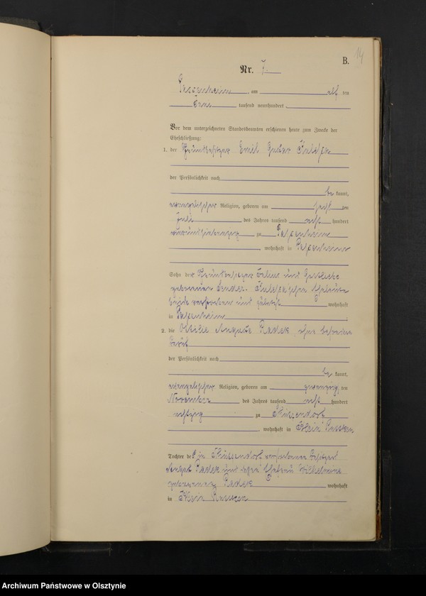 image.from.unit.number "Heiraths-Haupt-Register Nr 1 - 31"