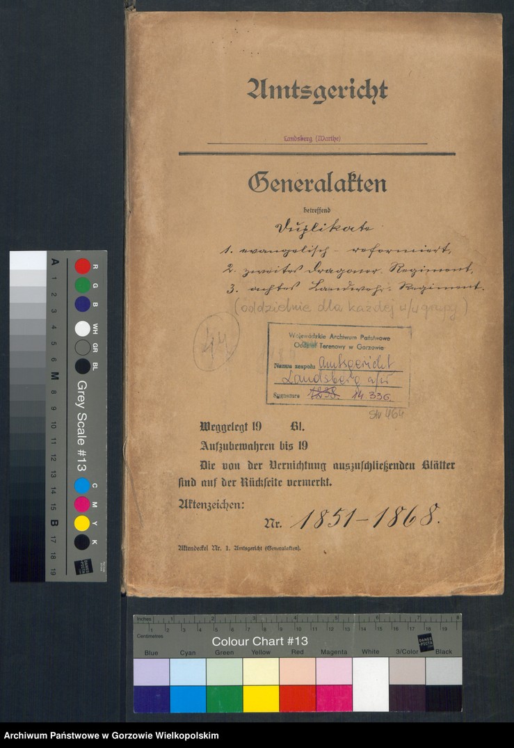 image.from.unit.number "Duplikate der Kirchenbücher Evangelisch-Reformierte Gemeinde, Zweiter Dragoner Regiment, Achtes Landwehr Regiment zu Landsberg an der Warthe"