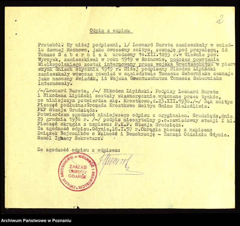 Obraz 17 z jednostki "Życiorysy powstańców wielkopolskich: S - tom l /Saberniak Tomasz - Sieradzki Piotr/."