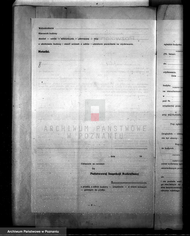 Obraz 11 z jednostki "Stacja transformatorowa w Kiełczewie, pow. kościański /podanie o pozwolenie na budowę/"