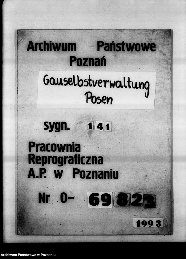 Obraz 1 z jednostki "Einführung des deutschen Rechts im Wartheland."