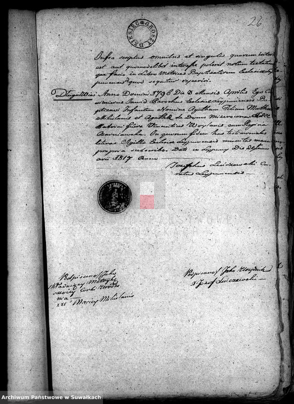 image.from.unit.number "[Dokumenty do akt małżeństw] 1817"