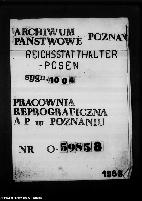 Obraz 1 z jednostki "Bewerbungen um Anstellung"