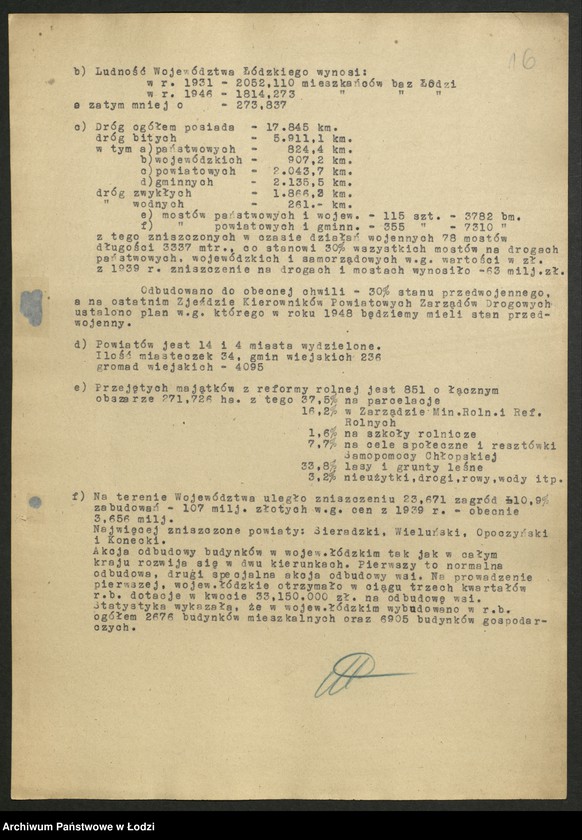 Obraz 17 z jednostki "Związek Samopomocy Chłopskiej - sprawozdania [wydziałów, instruktorów, referatów i Prezydium] Zarządu Wojewódzkiego"