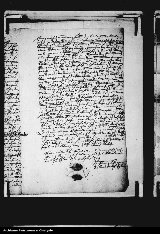 image.from.unit.number "Festsetzung den Grenze zwischen dem Gebiete von Brattiau und dem Amt Deutsch Eylau von 1544 an."