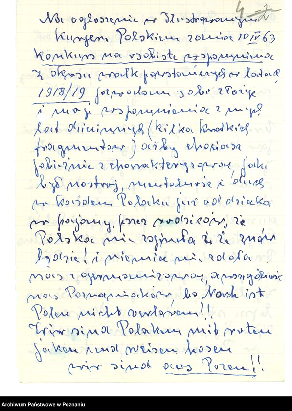 Obraz 14 z jednostki "Relacje i wspomnienia dotyczące powstania wielkopolskiego: 1. Poznań, część lV /autorzy relacji od N - S/."
