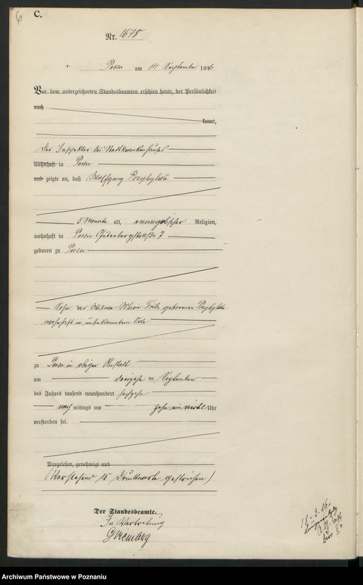 Obraz 8 z jednostki "Księga miejscowa zgonów tom IV [Rejestr główny zgonów]"