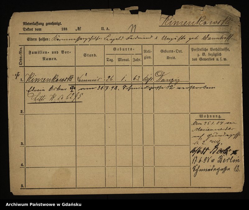 image.from.unit.number "Karty meldunkowe: Kilter - Kindler"