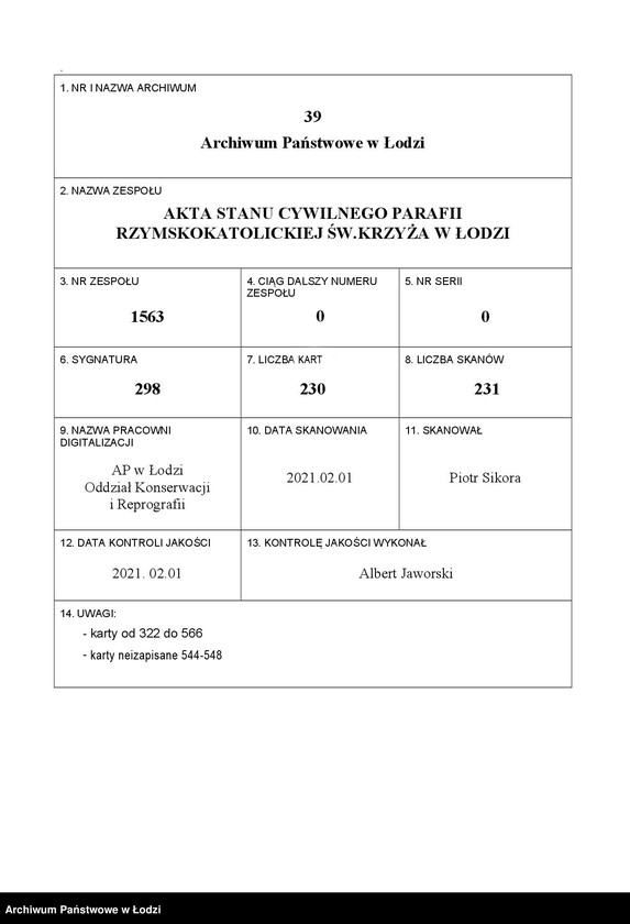 Obraz 1 z jednostki "Akta małżeństw"