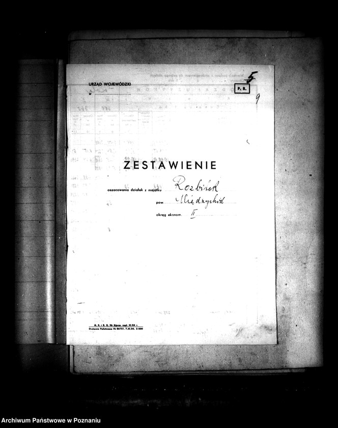 Obraz 13 z jednostki "/Majątek Prusim-Rozbitek powiatu międzychodzkiego parcelacja"