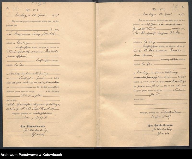 Obraz 11 z jednostki "Księga urodzeń nr 400-799"