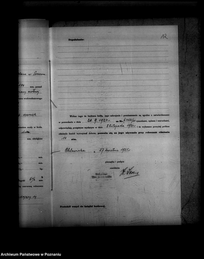 Obraz 16 z jednostki "Frydrychowicz, majętność Chlewiska powiat szamotulski nr 5762"