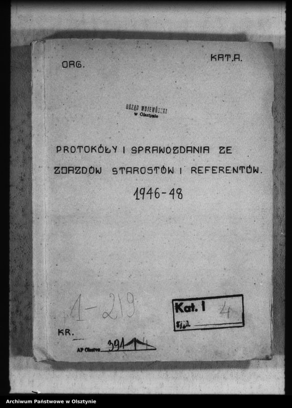 image.from.unit.number "Protokoły i sprawozdania ze zjazdów, Starostw i referatów"
