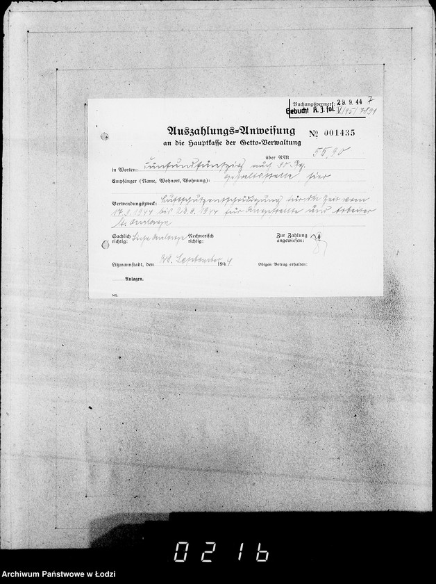 Obraz 11 z jednostki "28 Kassenbelege"