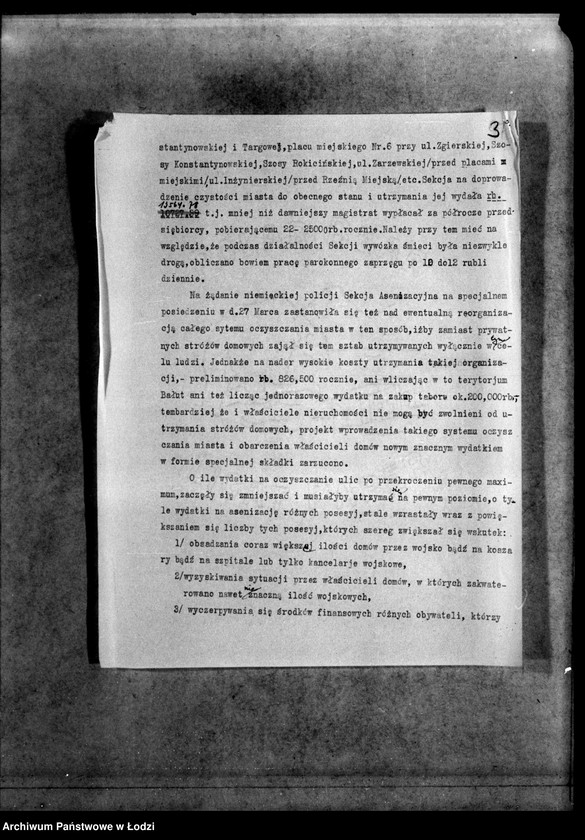 Obraz 6 z jednostki "Sprawozdanie Sekcji Asenizacyjnej po dz. 30 VI 1915"