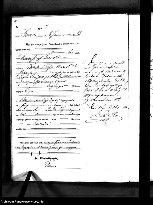Obraz 7 z jednostki "[Księga urodzeń]"