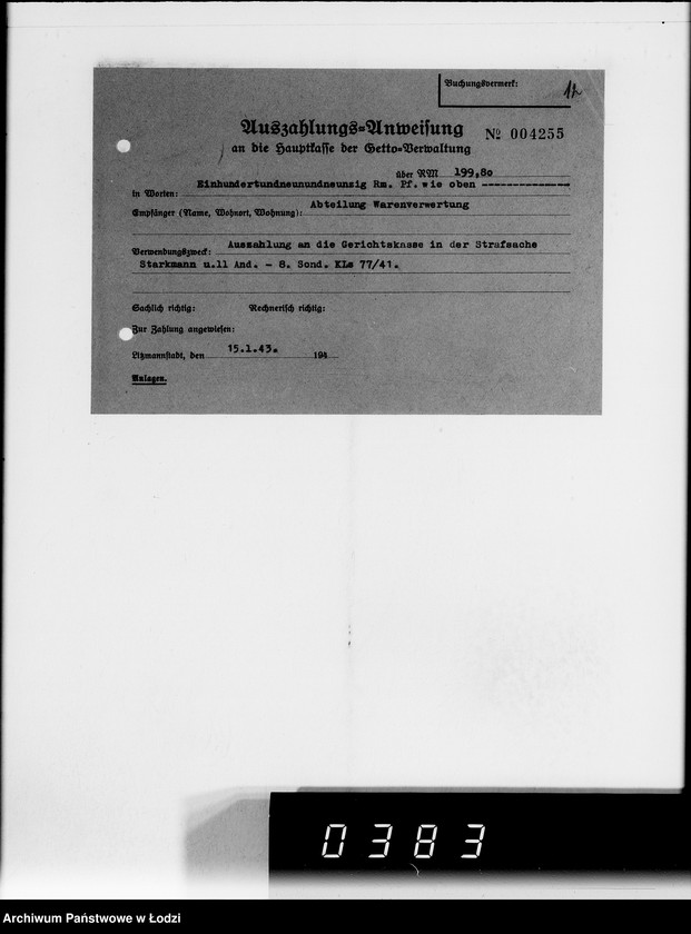 Obraz 17 z jednostki "Einnahme Anweisungen"