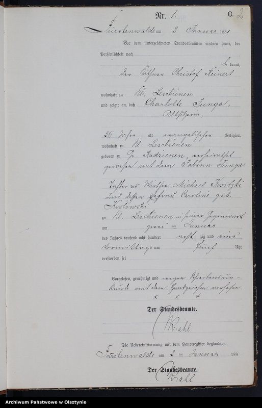 image.from.unit.number "Sterbe-Neben-Register Nr 1 - 150"