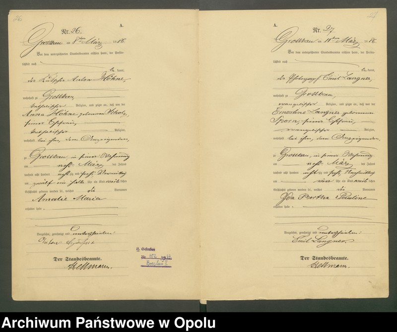 image.from.unit.number "Księga Urodzeń (pierwopis) U.S.C. Grodków 1886 rok"