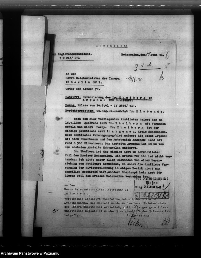 Obraz 10 z jednostki "Notdienstverpflichtung der Ärzte"