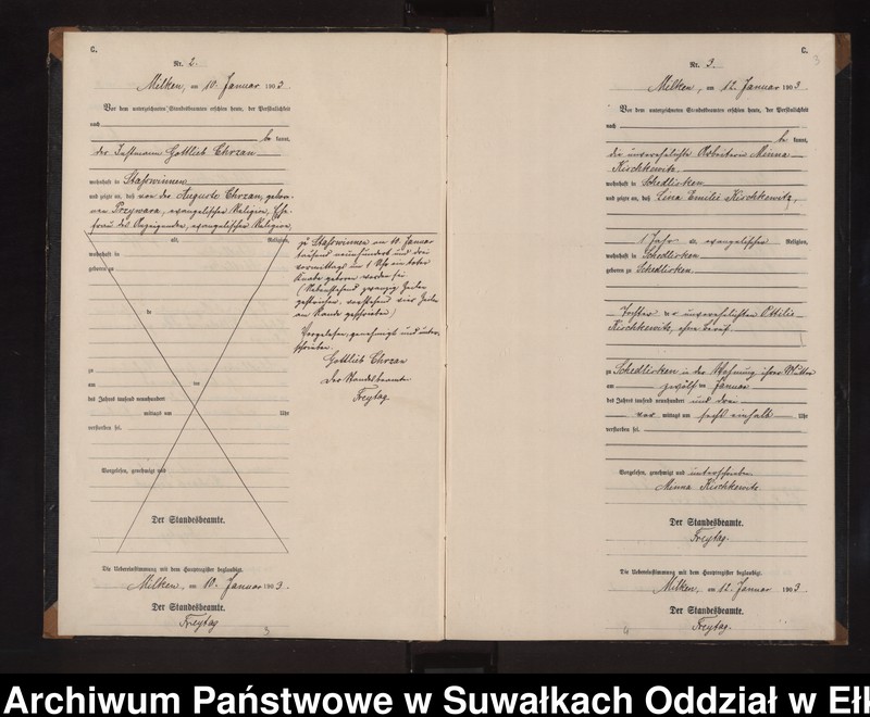 image.from.unit.number "Sterbe-Neben-Register des Preussischen Standes-Amtes Stasswinnen Kreis Lötzen"