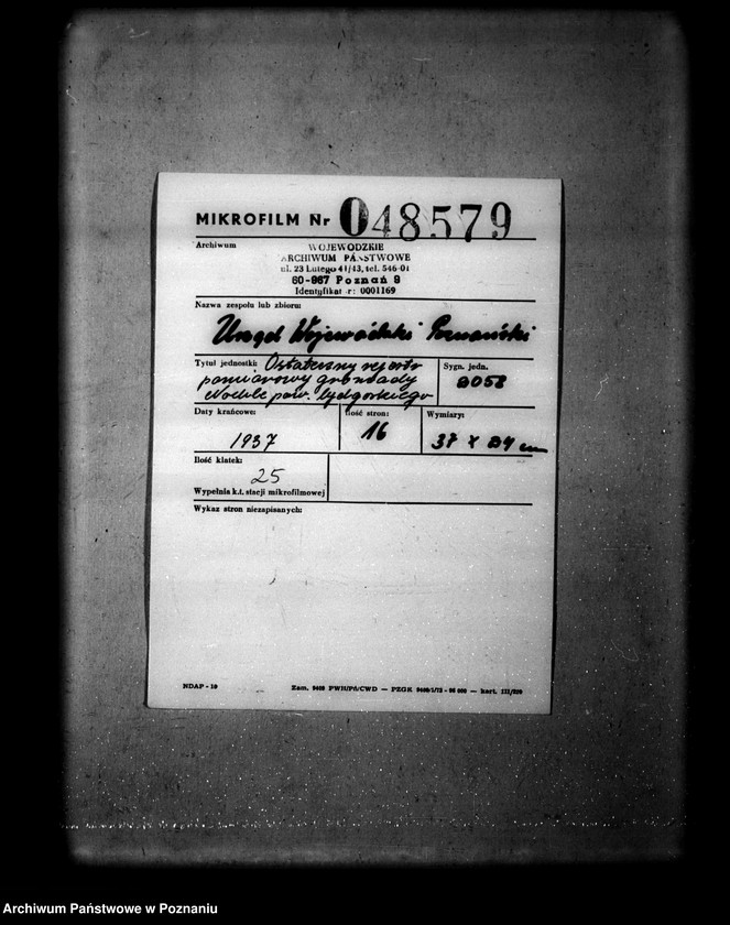 Obraz 2 z jednostki "Ostateczny rejestr pomiarowy gromady Mochle powiatu bydgoskiego"