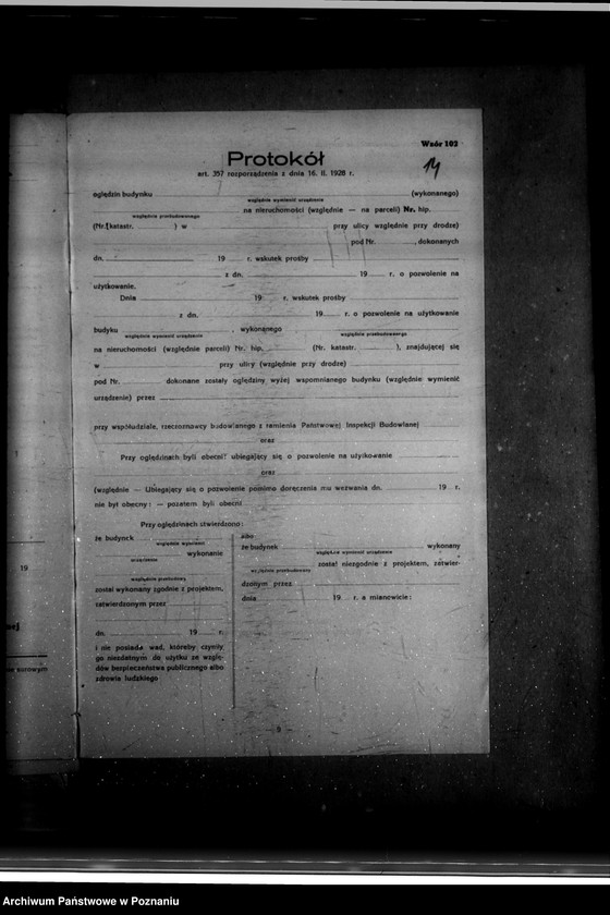 Obraz 18 z jednostki "Zatwierdzenie zakładu przemysłowego /rzeźni/ Jana Strauze w Gołańczy powiat wągrowiecki"