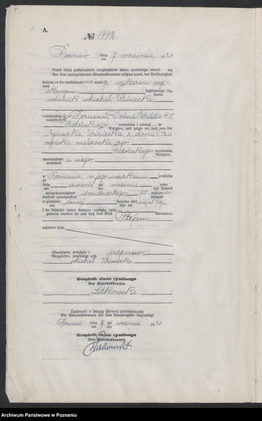 Obraz 6 z jednostki "Księga urodzeń odpis tom VI [Rejestr poboczny urodzeń]"