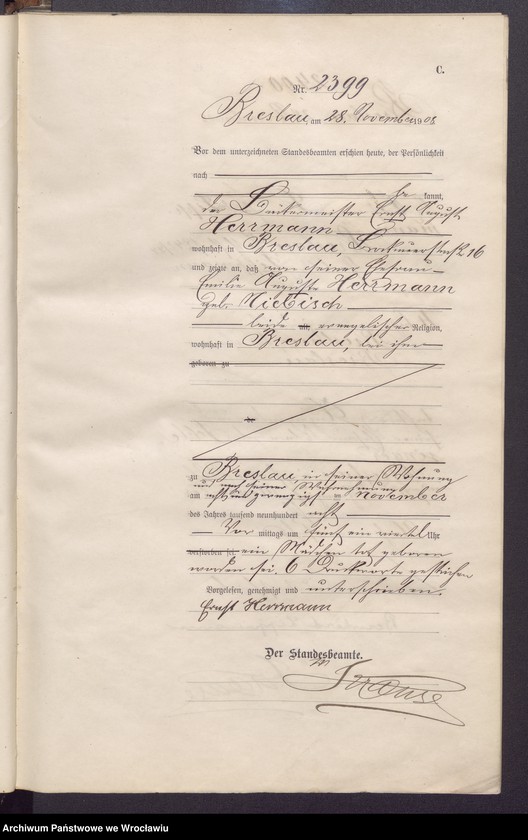 image.from.unit.number "Sterbe-Haupt-Register Breslau II 1908 Band 7"