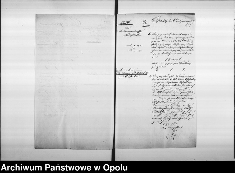 Obraz 14 z jednostki "Acta des Magistrats zu Oppeln betreffend die Taubstummen und Blinden-Institute Vol. II"