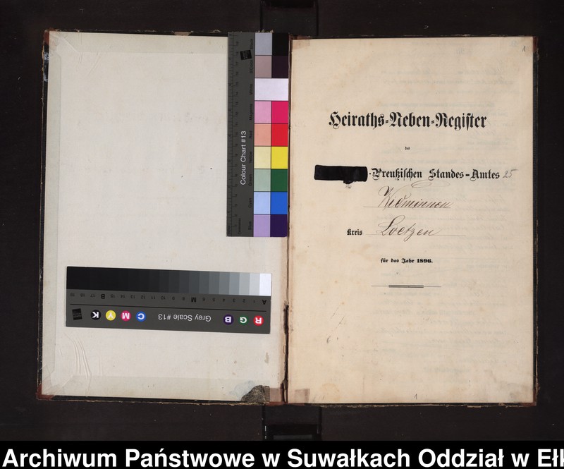 Obraz 4 z jednostki "Heiraths-Neben-Register des Preussischen Standes-Amtes Widminnen Kreis Loetzen"