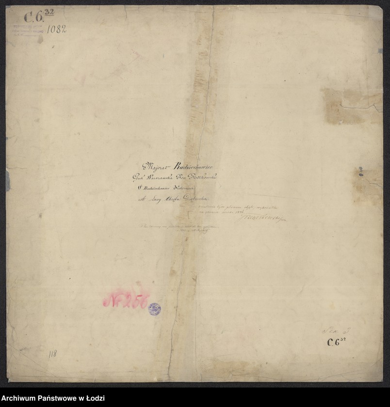 Obraz 12 z jednostki "Pieroworys Urządzenia Majoratu Radziechowice składający się z folwarków Radziechowice i Dąbrówka, Kolonii Radziechowice Brodowe i Dąbrowka, osady Czerkowizna, młyna Klekot oraz lasów przyległych ..."