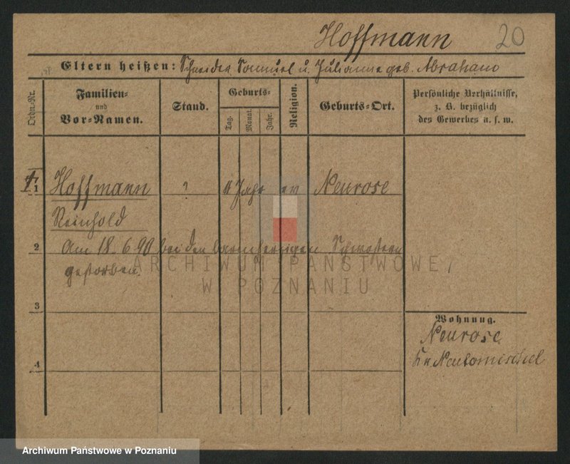 Obraz 20 z jednostki "Hofman (samotni mężczyźni)"