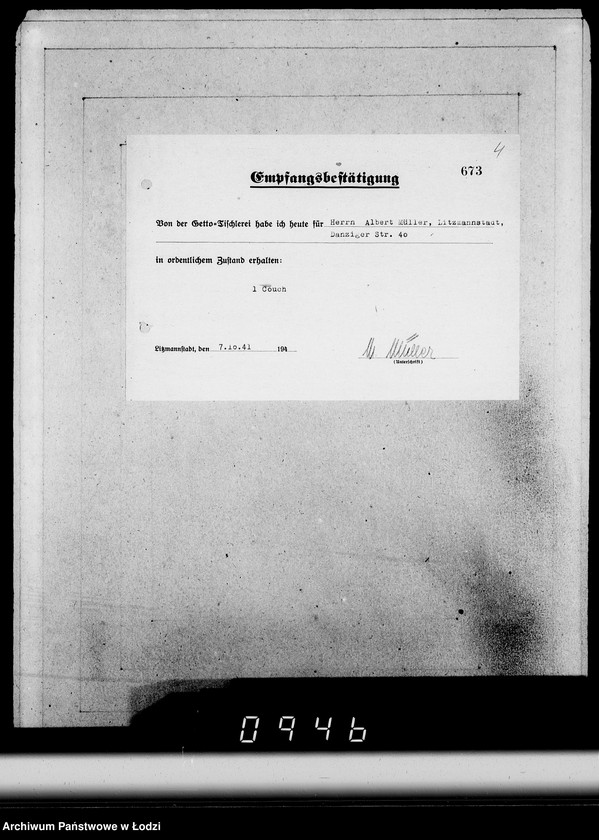 Obraz 8 z jednostki "Konto 00, Komm.181-220 [Rachunki i potwierdzenia odbioru mebli]"