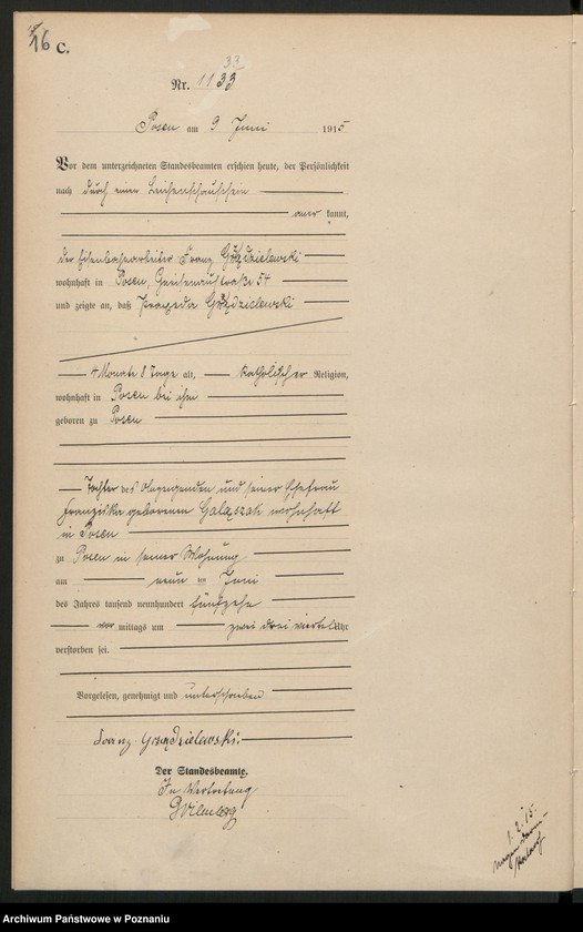 Obraz 18 z jednostki "Księga miejscowa zgonów tom III [Rejestr główny zgonów]"