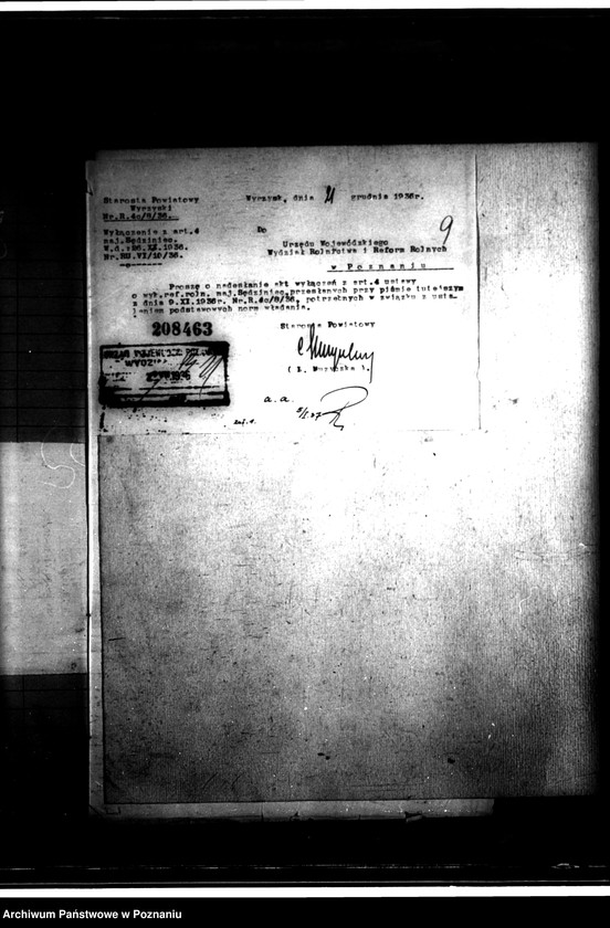 Obraz 13 z jednostki "Wyłączenie z art. 4 i 5 ustawy o wykonaniu reformy rolnej w powiecie wyrzyskim sprawy ogólne"