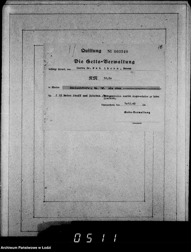 Obraz 17 z jednostki "[Korespondencja, rachunki i zamówienia instytucji i firm]"