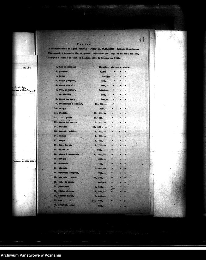 Obraz 17 z jednostki "Majątek Jankowo /Ludwiniec/ powiatu mogileńskiego wyłączenie z art. 5 ustawy o wykonaniu reformy rolnej"