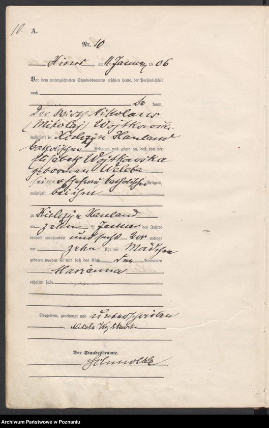 Obraz 13 z jednostki "Geburts-Haupt-Register"