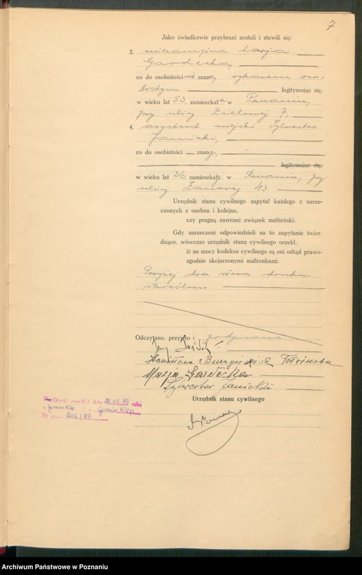 Obraz 9 z jednostki "Księga miejscowa małżeństw tom IV [Rejestr główny małżeństw]"