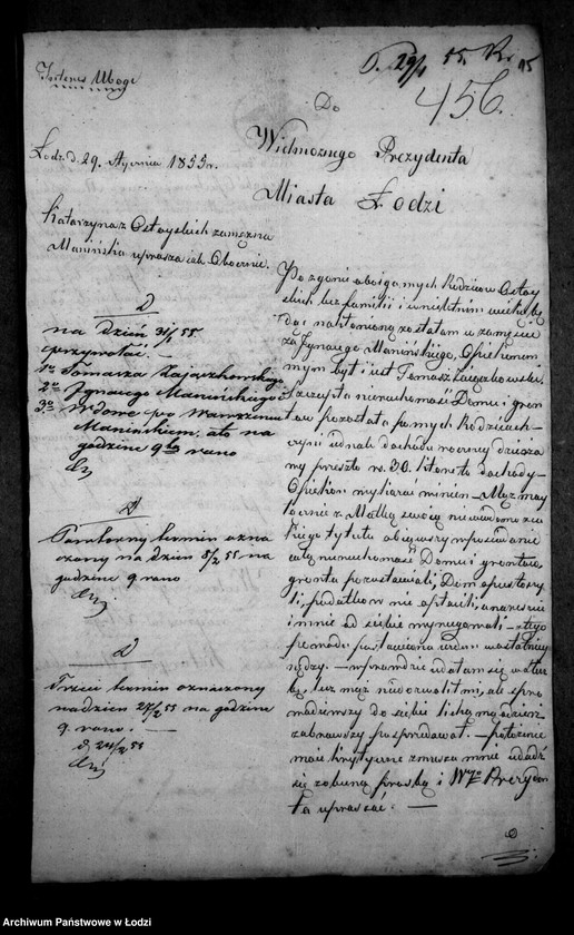 image.from.unit.number "Akta tyczące się ustanowienia opieki nad nieletnimi po zmarłych małżonkach Ostojskich"