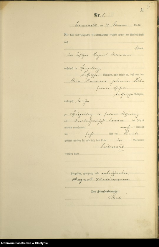 image.from.unit.number "Geburts-Haupt-Register Nr 1 - 78"